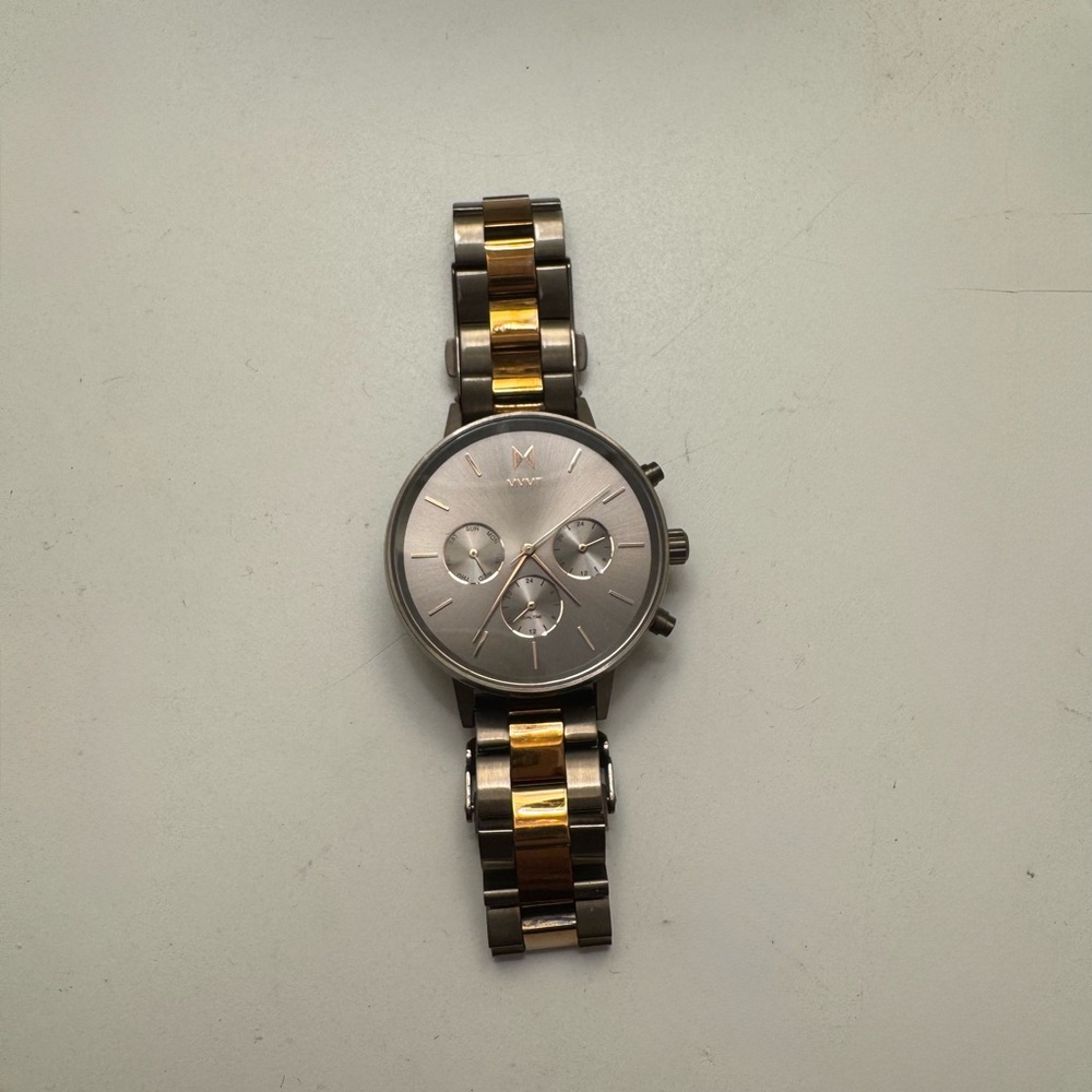 MVMT Gray and Brown Chronograph Watch